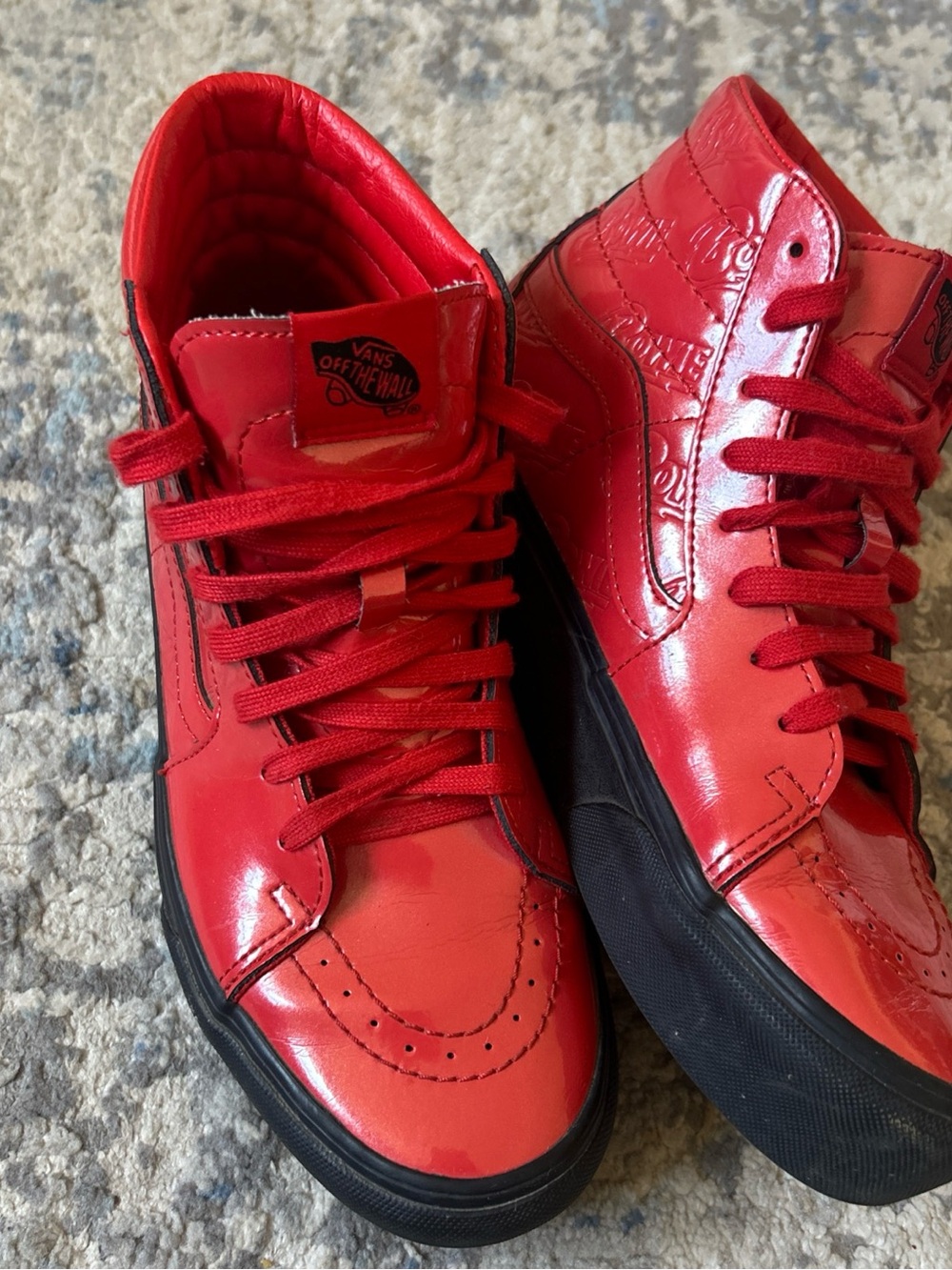 Vans Sk8-Hi Platform 2.0 David Bowie Ziggy Stardust Red Hi Top Mens 7 Women 8.5